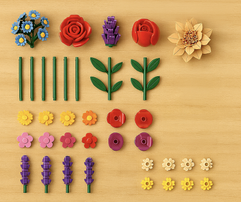 Lego blomster-sæt