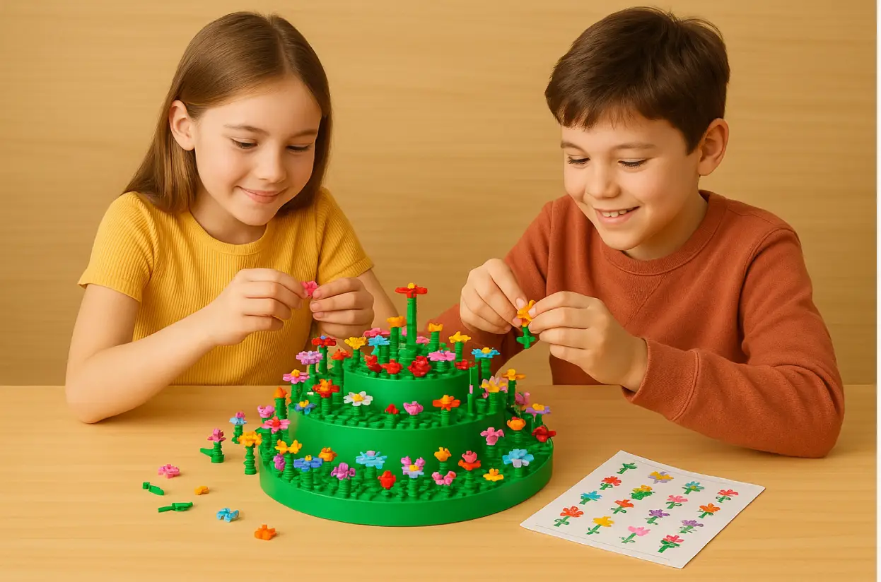 BørneBoblen LEGO stor Blomster-sæt - Billede 2